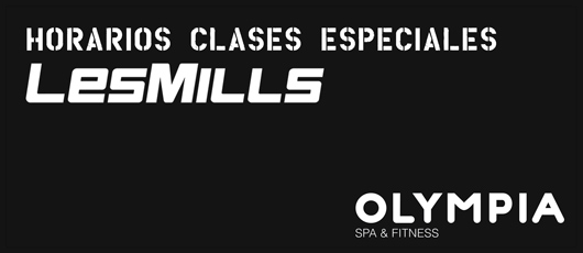 ¡Clases Olympia LesMilss Julio!